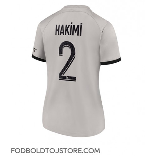 Paris Saint-Germain Achraf Hakimi #2 Udebanetrøje Dame 2022-23 Kortærmet